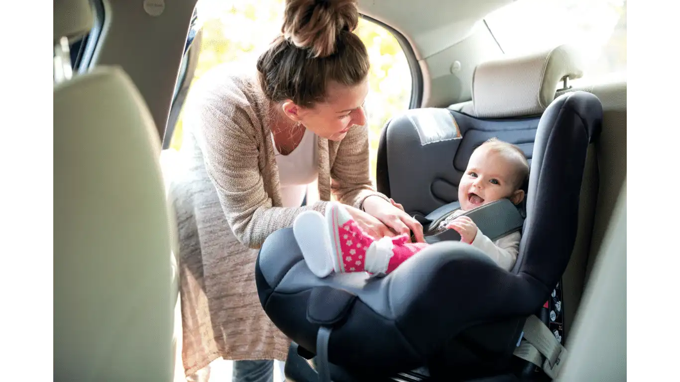 baby cries in car seat